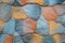 Multicolored stone wall background for art design.