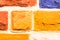 Multicolored stone wall background - Hand painted construction