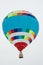 Multicolored striped balloon