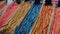 Multicolored sugar laces