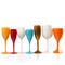 Multicolored wine glasses