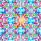 Multicolored winter festive kaleidoscope background. AI generative