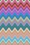 Multicolored zigzag rainbow wave pattern. art woven