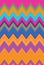 Multicolored zigzag rainbow wave pattern. geometric art