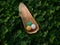 Multicolour toy balls with natural background photograph