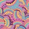 Multicoloured abstract seamless pattern