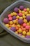 Multicoloured Coarse Fishing Carp Bait Boilies