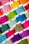 Multicoloured cotton threads