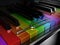 The multicoloured piano