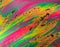 Multicoloured psychedelic soap bubble abstract background