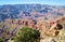 Multicoloured rocks with dozens of layers in Grand Canyon