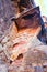 Multicoloured sand rock cliffs