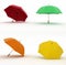 Multicoloured umbrellas