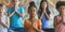 Multicultural Individuals Participating In A Childrens Yoga Class, Engaging In Exercise