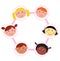 Multicultural unity kids heads - circle - icons