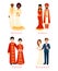 Multicultural Wedding Couples