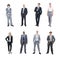 Multiethnic Business People on White Background