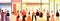 multiethnic businesspeople group mix race men women workers crowd standing in modern office