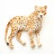Multifaceted Geometry: Hyperrealistic Paper Sculpture Of A Cheetah