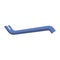 Multifunctional blue crowbar, accompanied by a flat design illustration