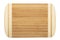 Multifunctional  wooden cutting board for cutting bread, pizza or steak serve. Isolated on a white background