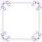 Multilayer vector violet blue elegant frame