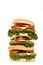Multilayered cheeseburger