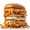 Multilayered Mcdonald\\\'s Chicken Wing Hamburger: Contemporary Candy-coated Delight