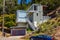 A multilevel hill side house in the woods of Montclair neighborhood in Oakland California