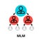 Multilevel marketing icon, for graphic and web design