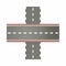 Multilevel road intersection of freeways icon