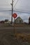 Multilingual stop sign in English, French and Inuktitut