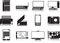 Multimedia devices icon set