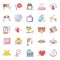 Multimedia Doodle Icons Vectors Pack