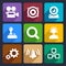 Multimedia flat icons set 3