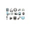 Multimedia glossy icons