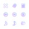 multimedia , sound , buttons , eps icons set vector