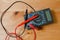 Multimeter for measuring current and voltage.