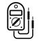 Multimeter tester icon, simple style