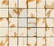 Multiple abstract combined orange beige tile backdrop