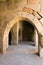 Multiple arches and columns in the caravansary on the Silk Road, Turkey