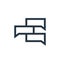 multiple chat icon vector from message concept. Thin line illustration of multiple chat editable stroke. multiple chat linear sign