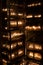 Multiple Hanukkah menorahs outside a Yeshiva in Jerusalem