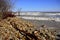 Multiple Lake Michigan Winter Waves Pound the Shoreline