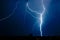 Multiple lightning bolts above Bucharest