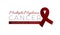 Multiple Myeloma Cancer Awareness Month Isolated Logo Icon Sign