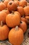 Multiple pumpkins placed on hay