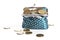 Multiple stacks of coins,Wallet with,