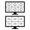 Multiple User Video Conferencing Meeting Icons and Graphics