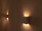 Multiple wall lamps with lighting up and down